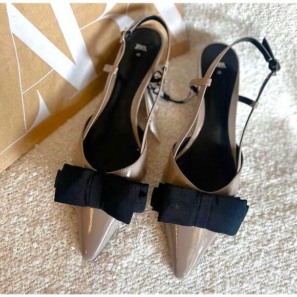 ZARA Pointed Toe Slingbacks NWT - Picture 8 of 16